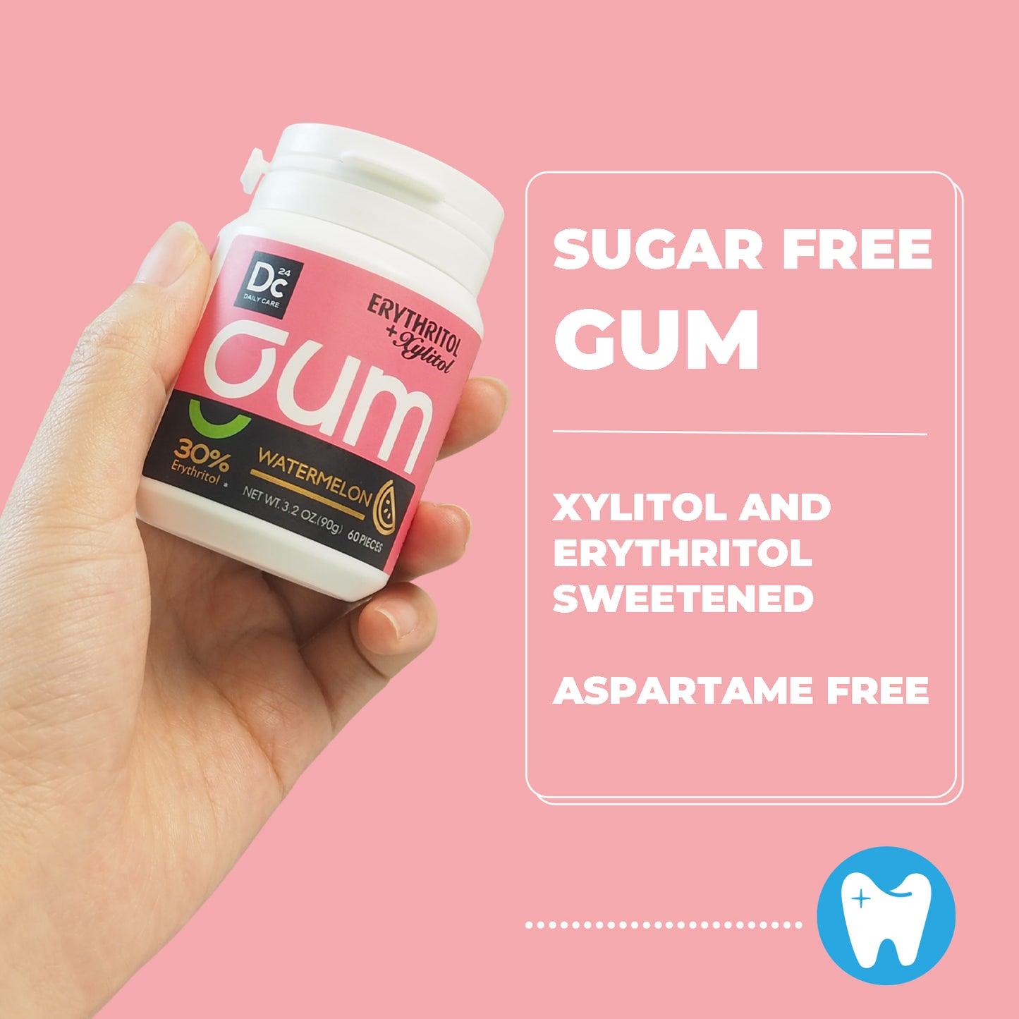 DC24 Daily Care Watermelon Gum (Pack of 4)