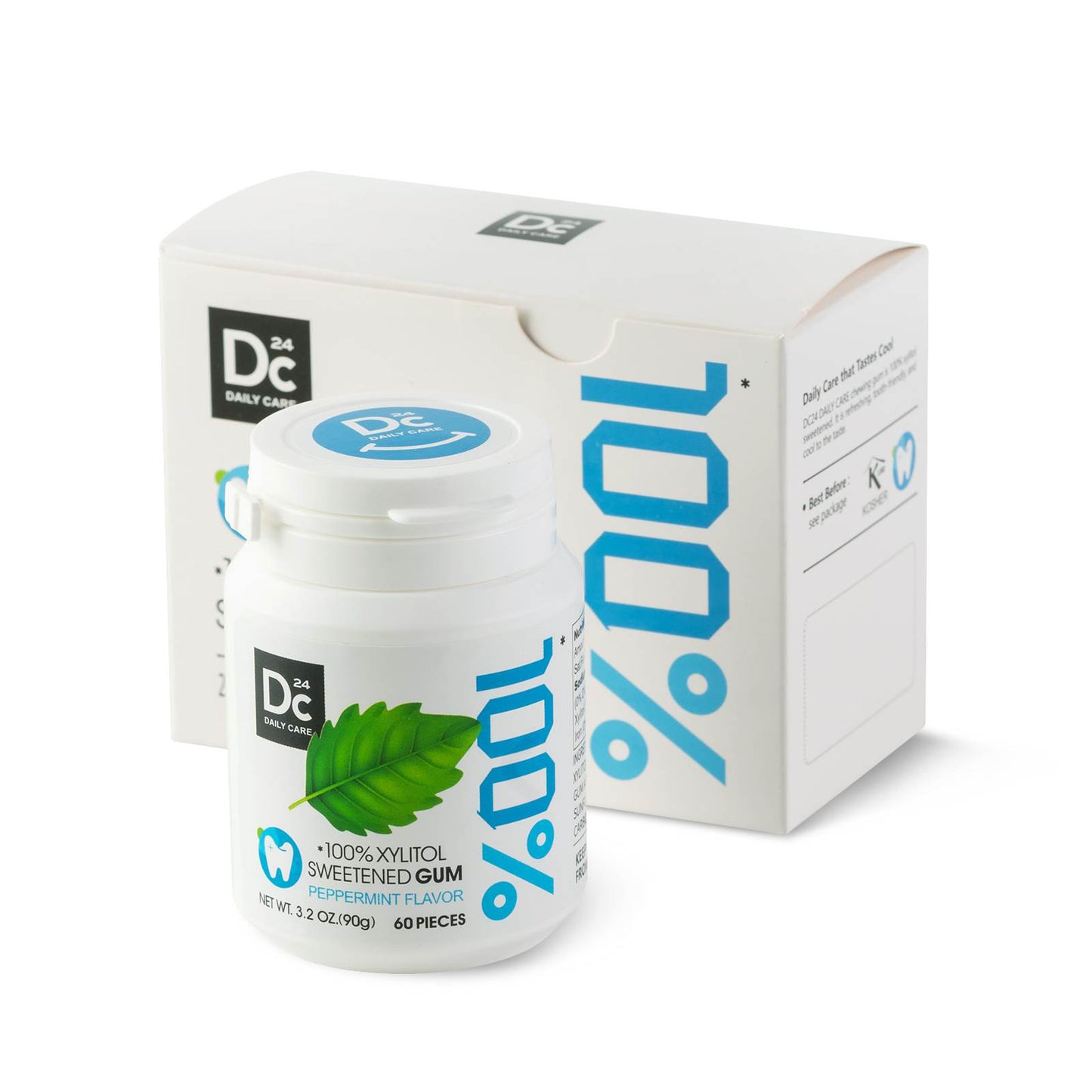 100% Xylitol Sweetened Gum Peppermint Flavor (pack of 2)