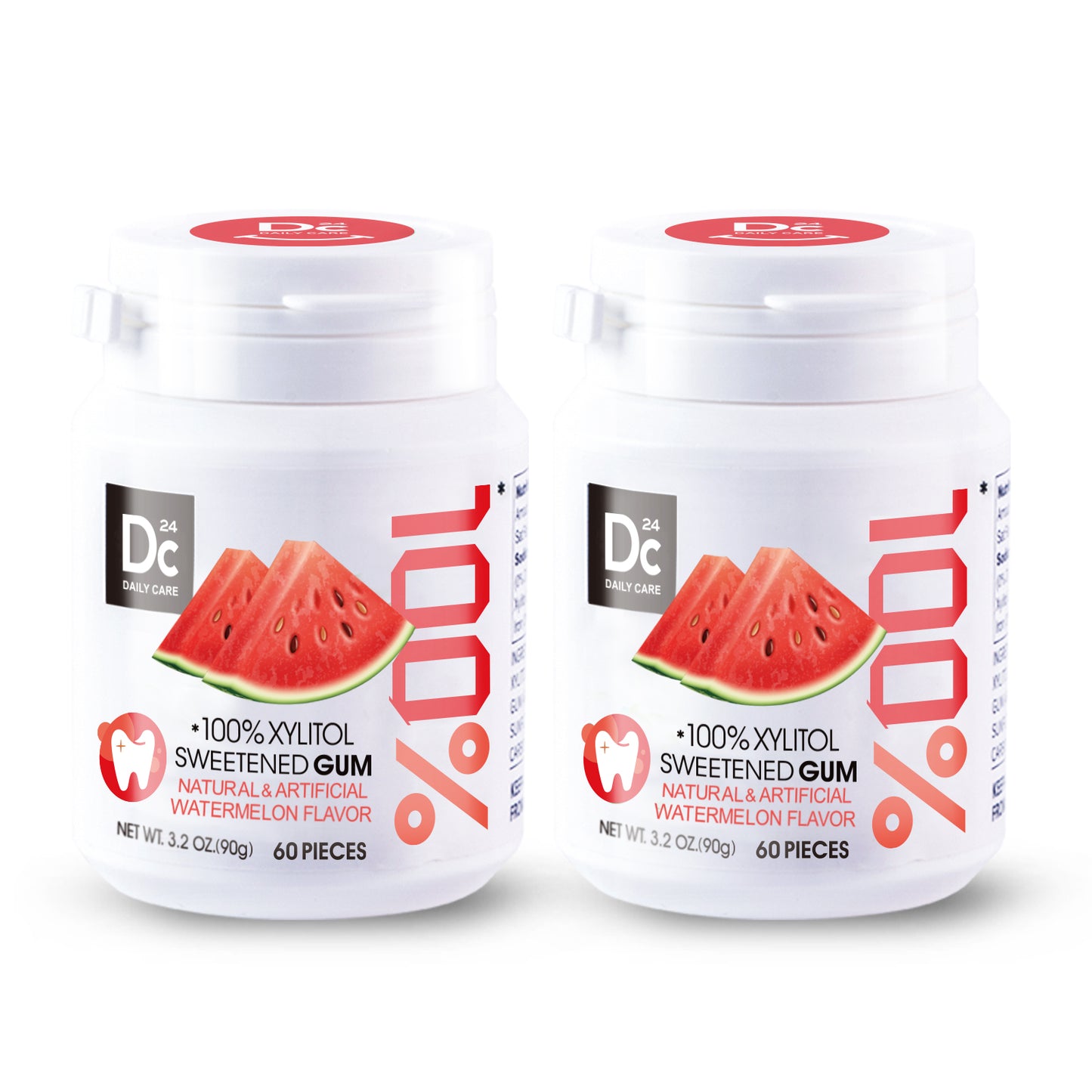 100% Xylitol Sweetened Gum Fresh Watermelon (pack of 2)